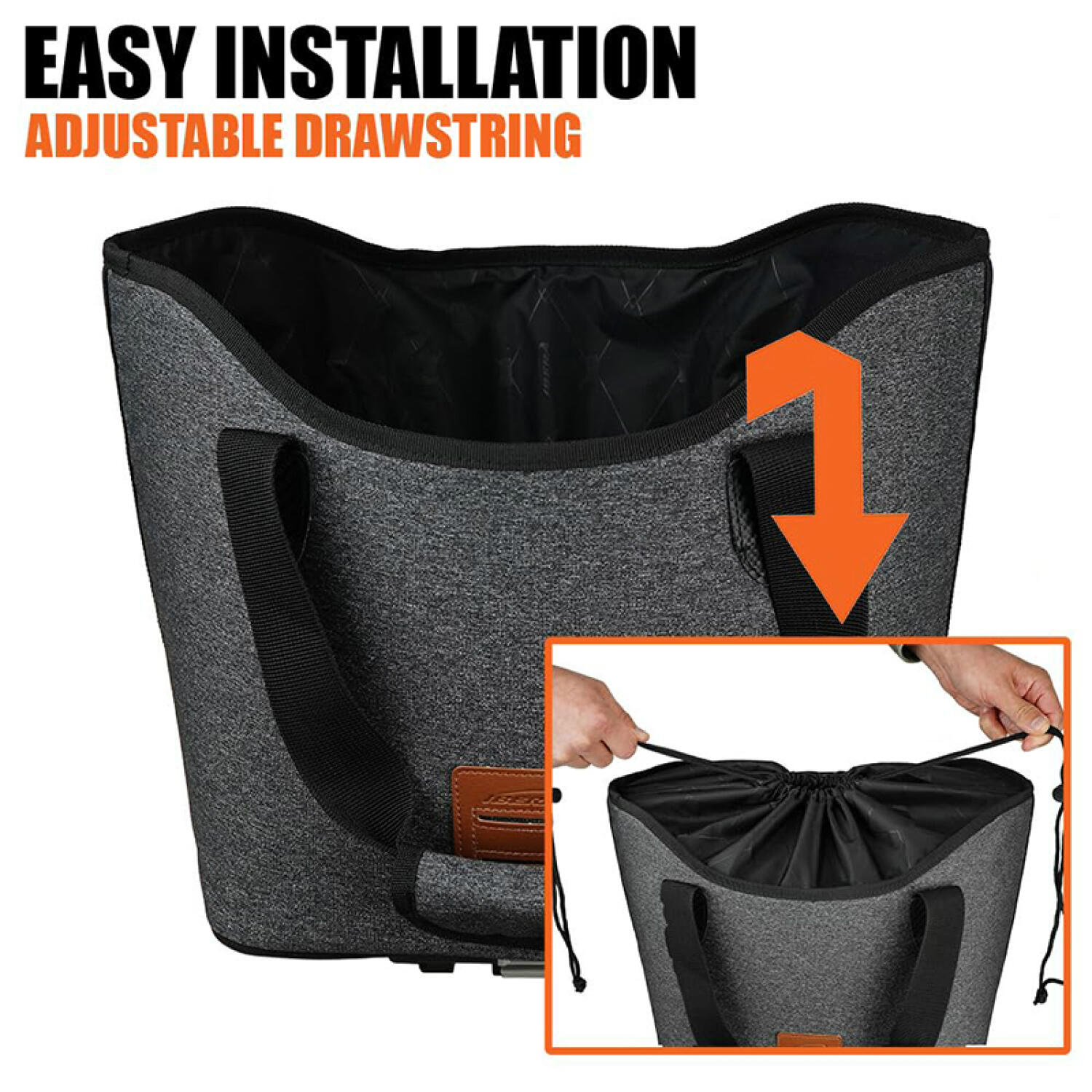 Panier vélo sac avec poignées Ibera Shopping Mik 3/4