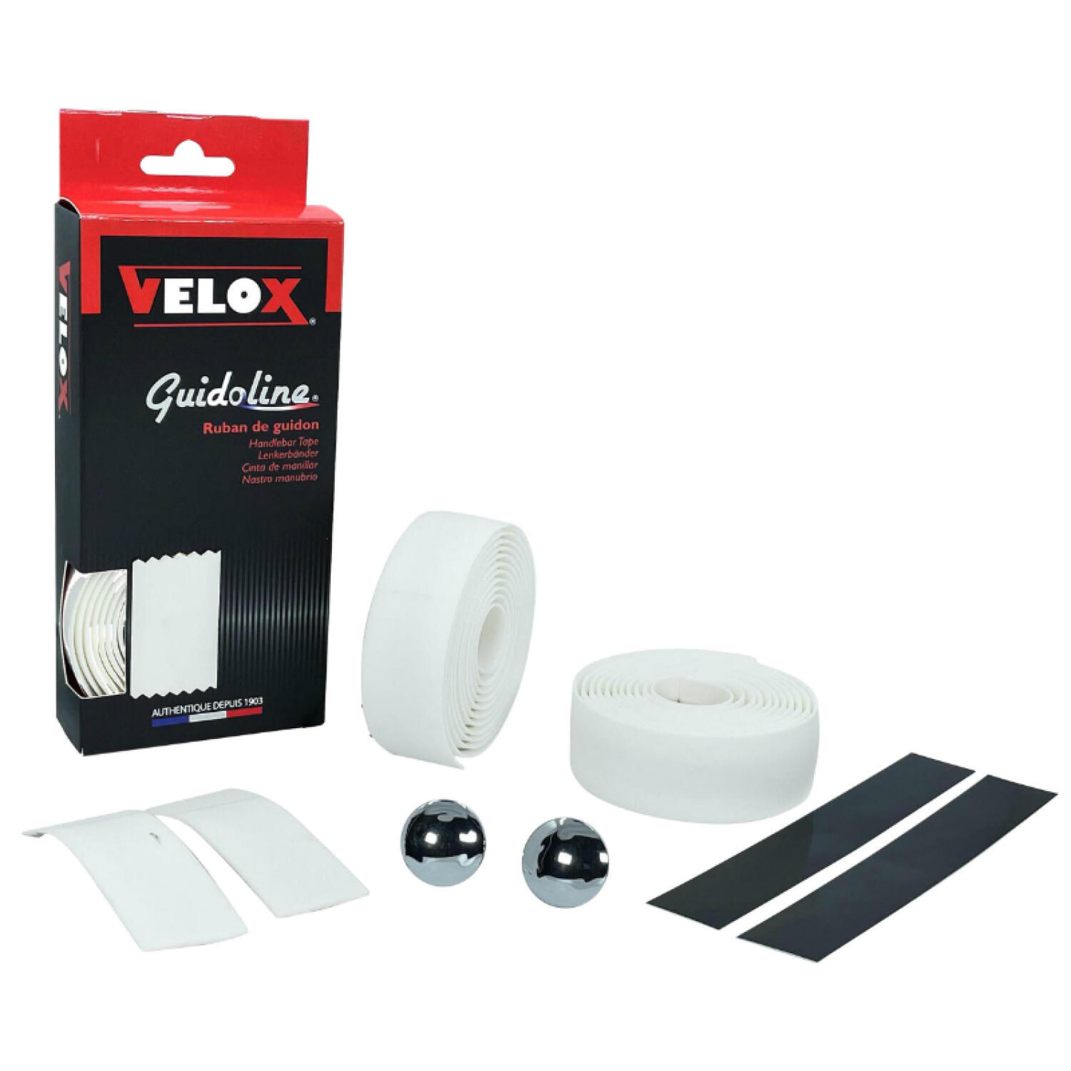 VELOX Velox Stuurlint van Kurk Wit 175cm - Racefiets Accessoire