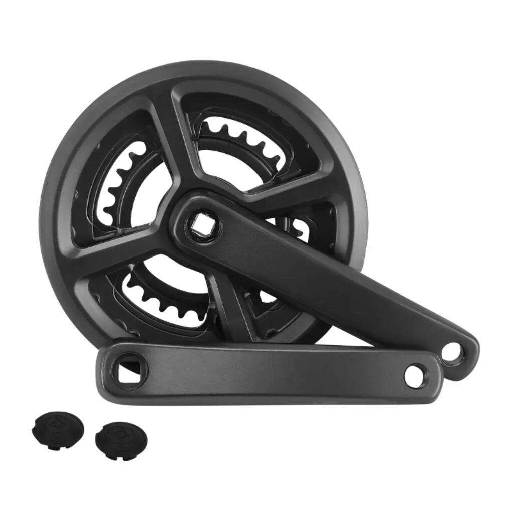 Aluminium crankset with chain guard P2R 9V