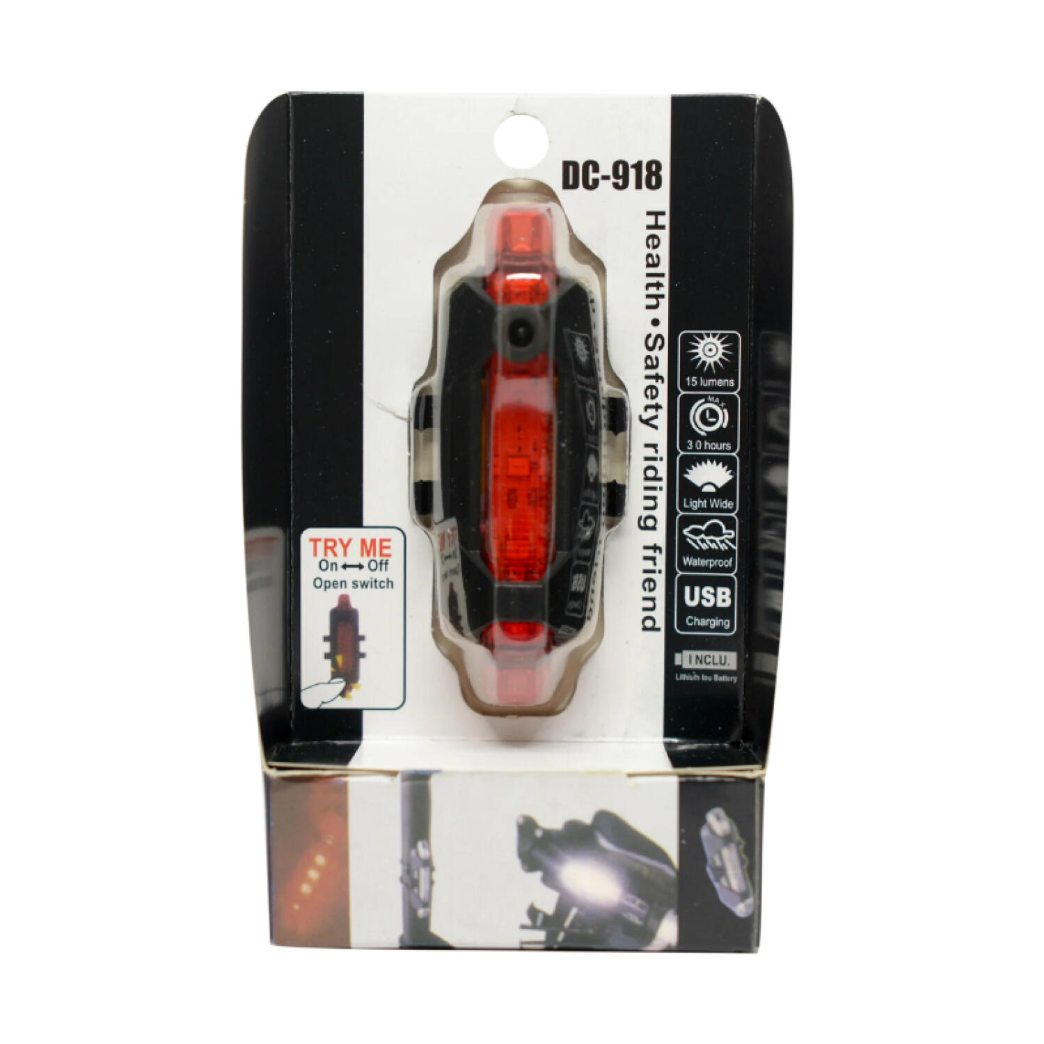 Lumières rechargeables Xiaomi M365/ Pro/ Pro 2/1S/ Essential - Rouge 4/4