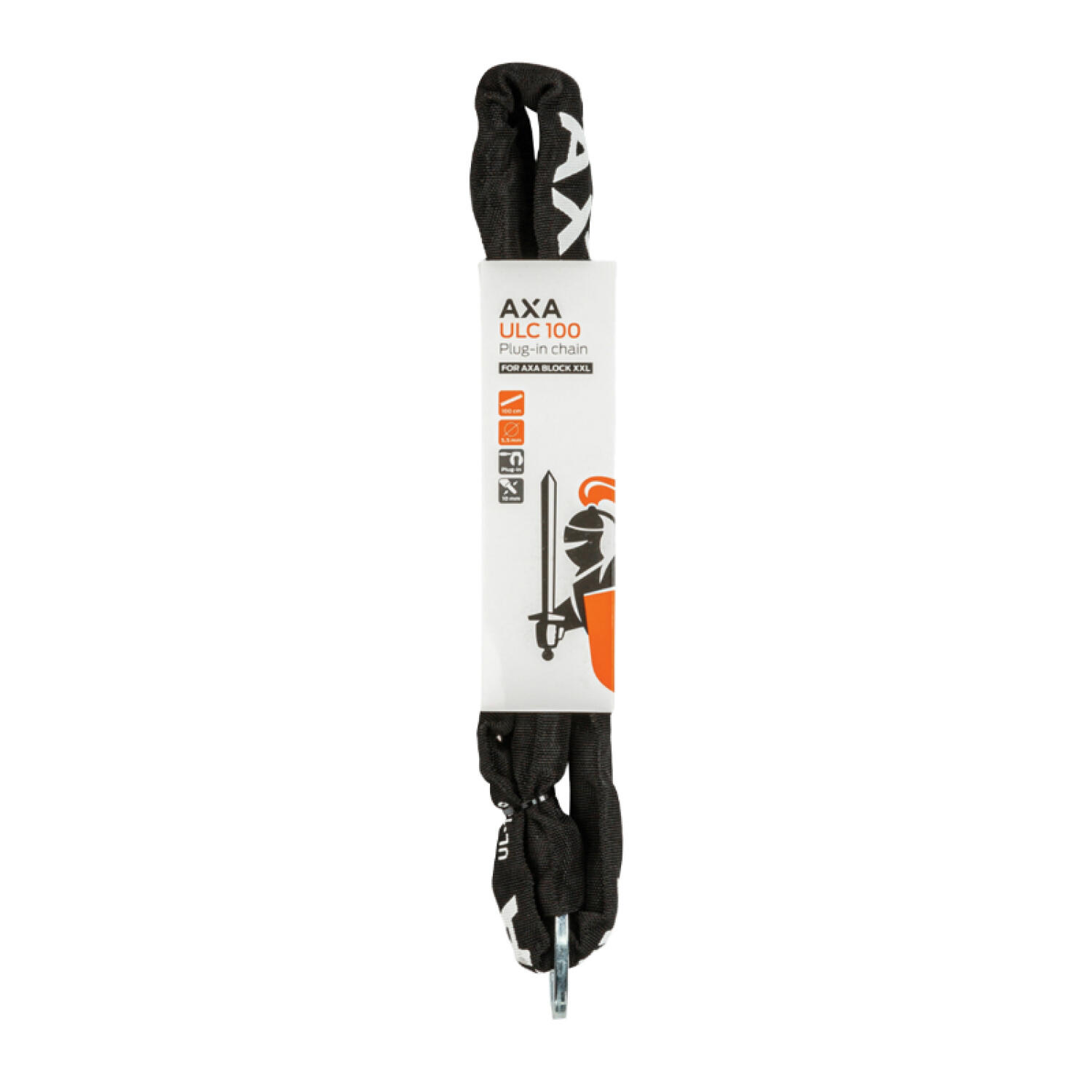 AXA Einsteckkette ULC100 schwarz 100cm, Kettenstärke 5,5mm 5/6