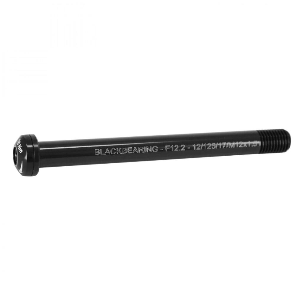 Black Bearing Front Axle 12 mm - 125 - M12x1.5 - 17 mm