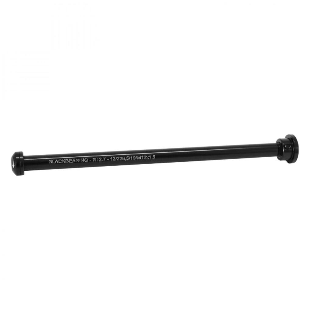 Black Bearing Rear Axle 12 mm - 228.5 - M12x1.5 - 19 mm