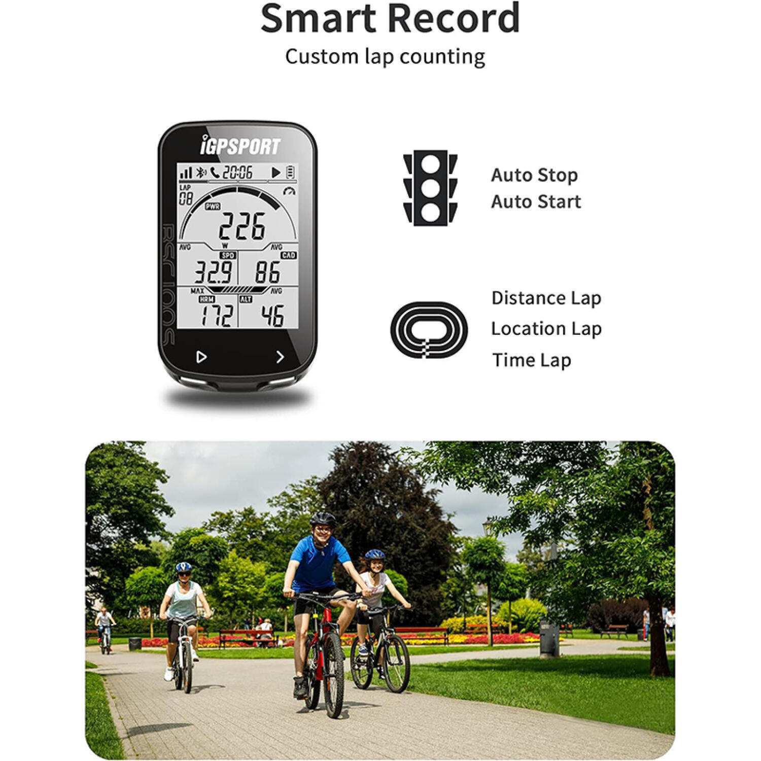 Fahrradcomputer mit GPS iGPSPORT BSC100S 4/5