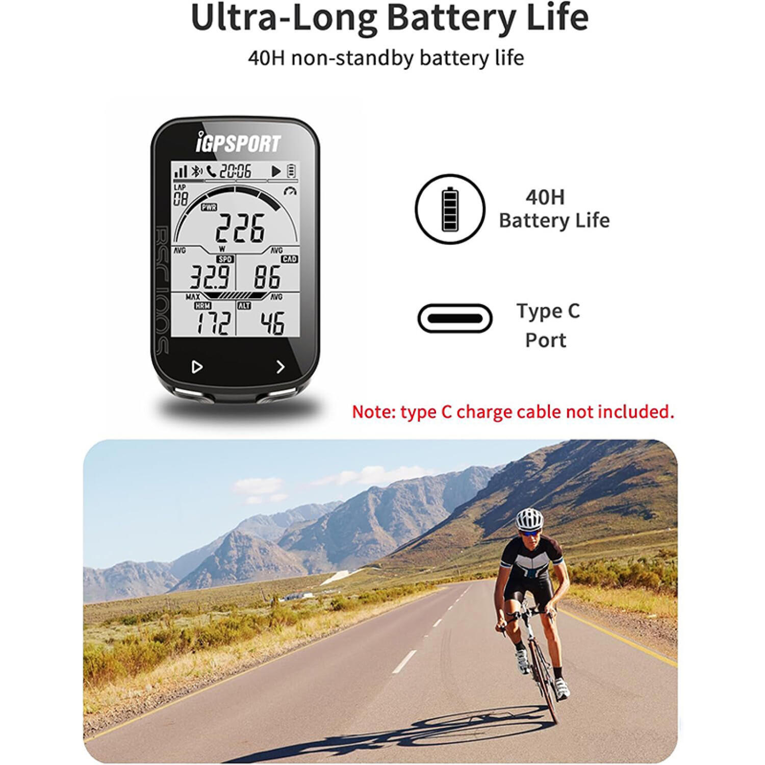 Fahrradcomputer mit GPS iGPSPORT BSC100S 5/5