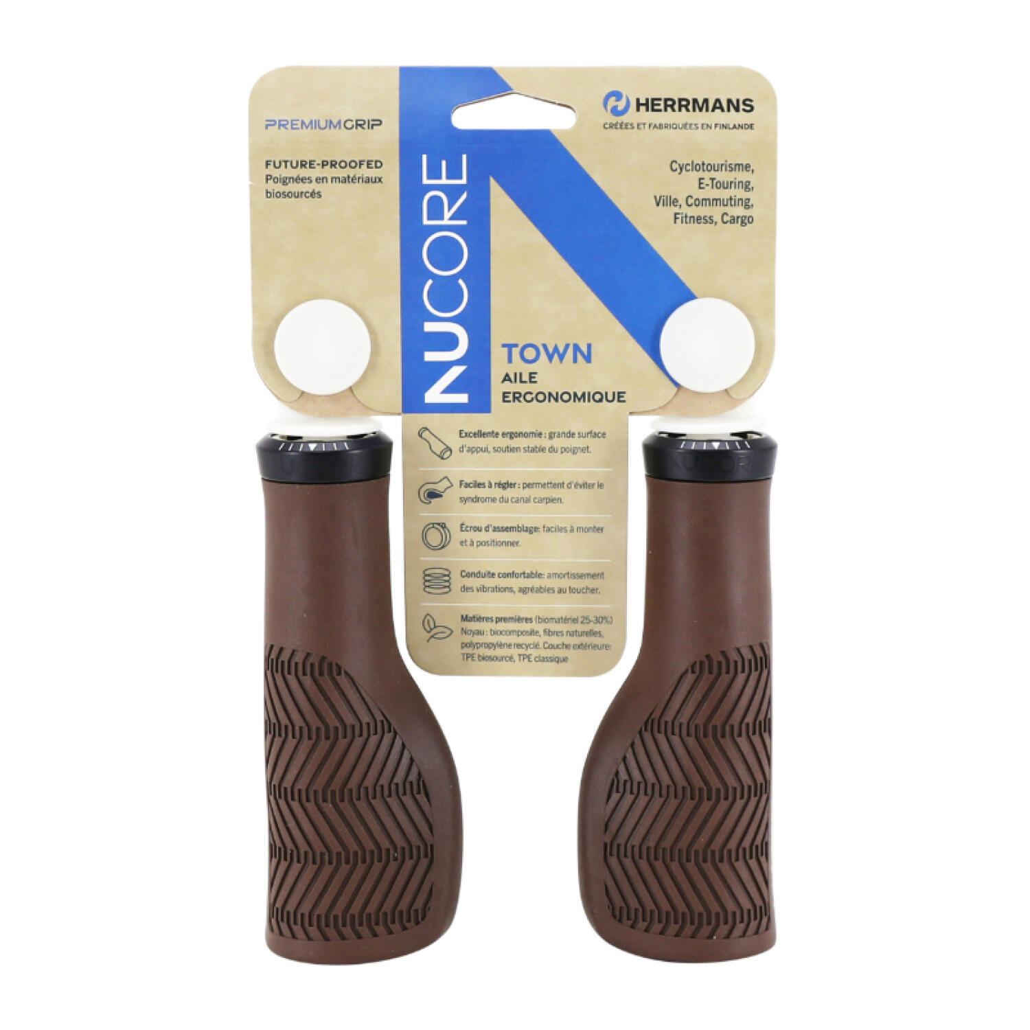 Poignées nucore ergonomique avec lock on Herrmans 4/4