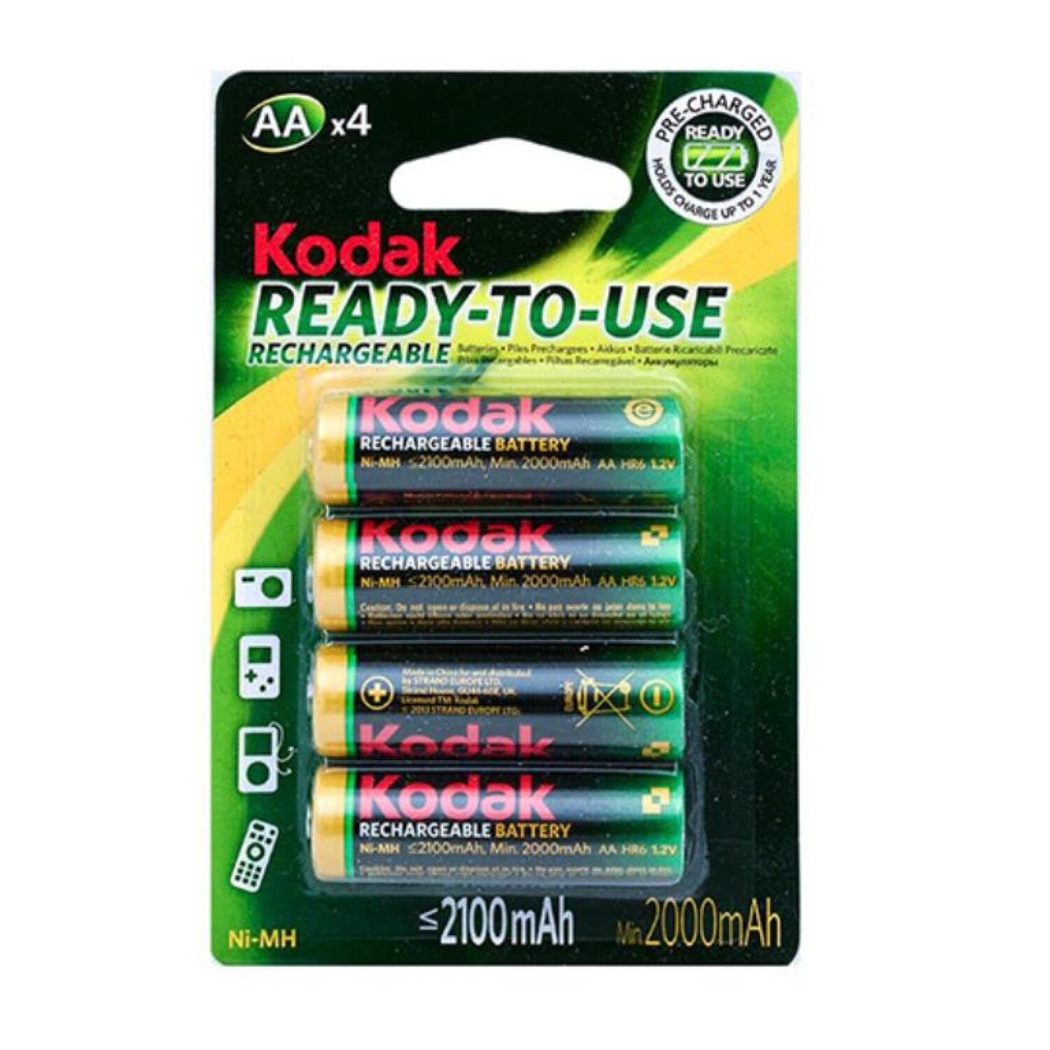 KODAK Batterie ricaricabili Kodak Lr06 AA (x4)
