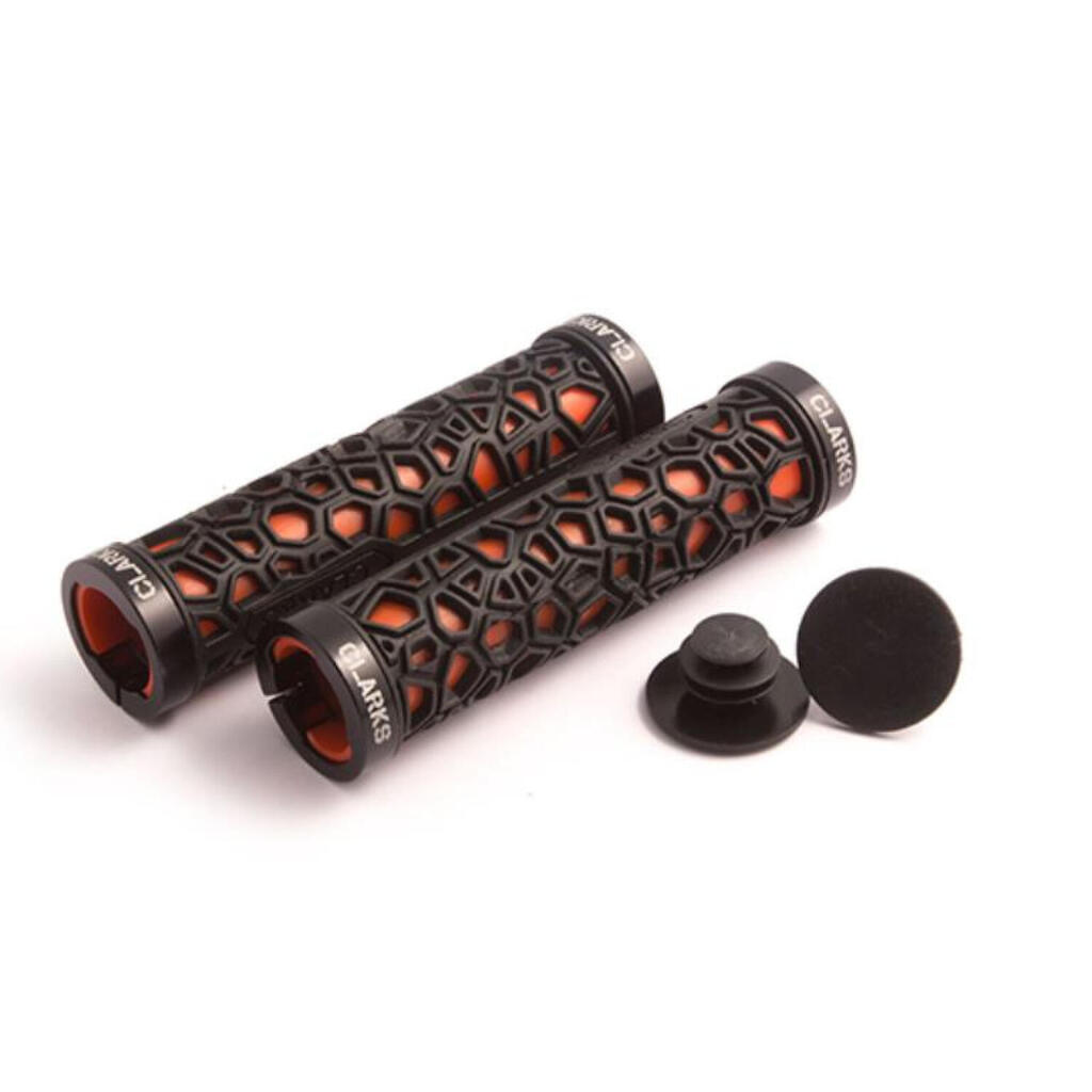 Pair of handles with plugs Clarks Cycle Systems Lock On