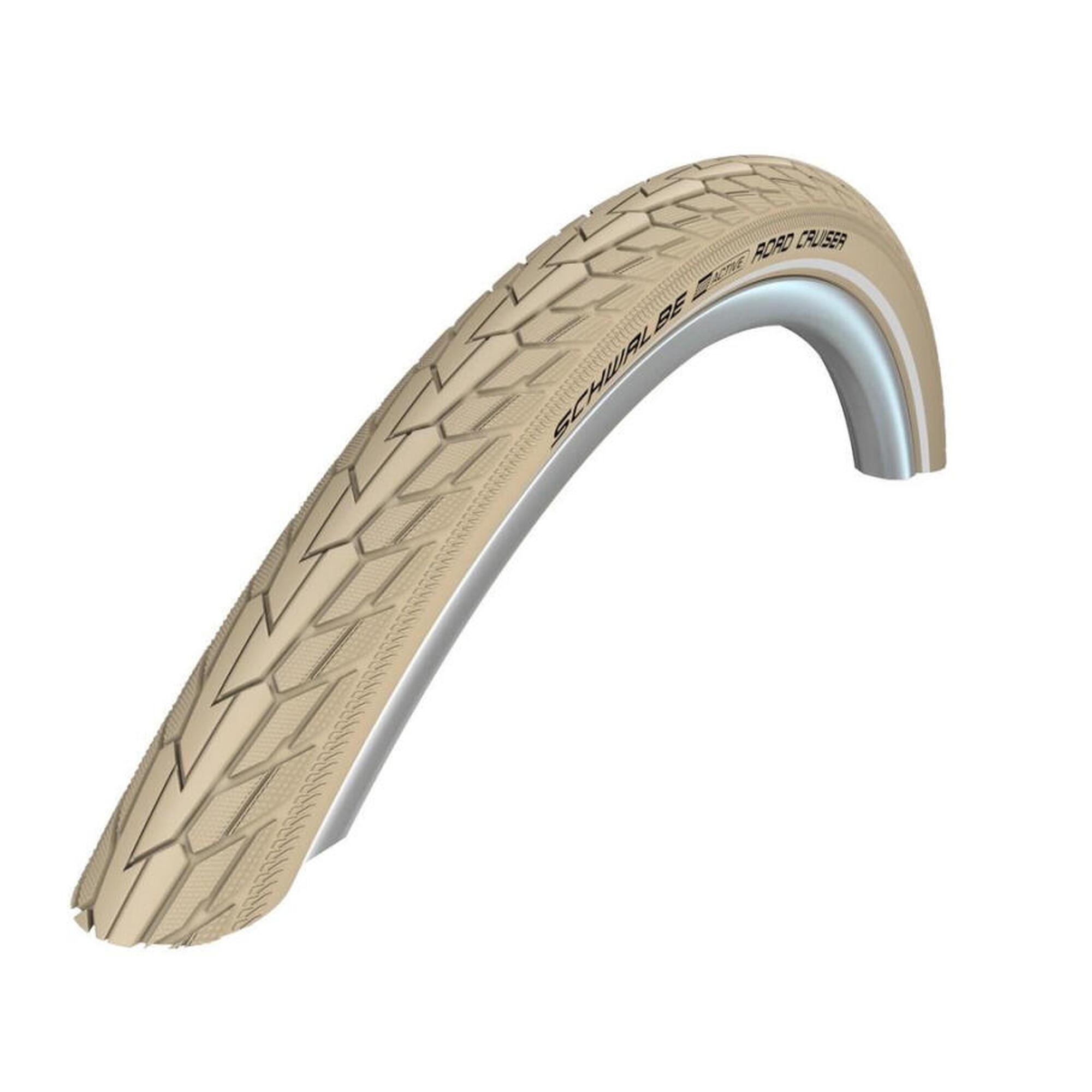 Schwalbe - Pneu Ville Schwalbe Road Cruiser 26'' Tubetype Rigide Sbc K-guard Crème Réfléchi - Pneu - Beige|blanc|marron - Taille Unique - Decathlon