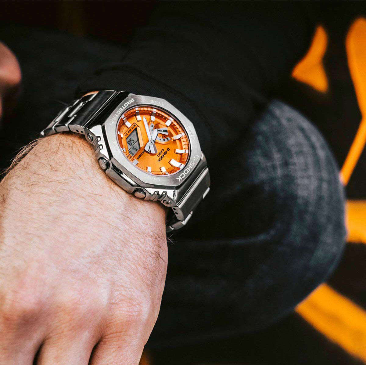 Horloge Heren Casio G-Shock OAK G-STEEL VIVID ORANGE 6/6