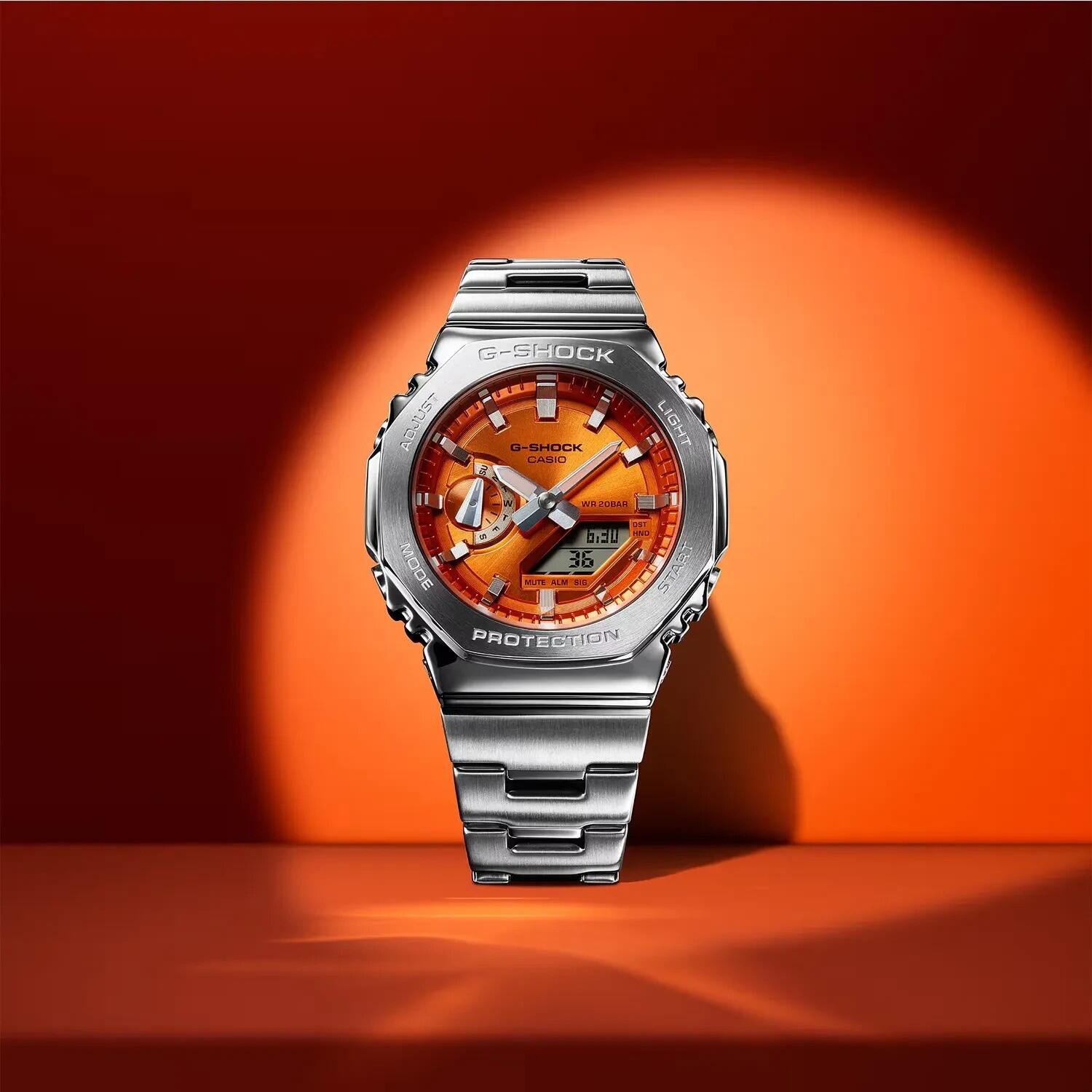 Horloge Heren Casio G-Shock OAK G-STEEL VIVID ORANGE 5/6