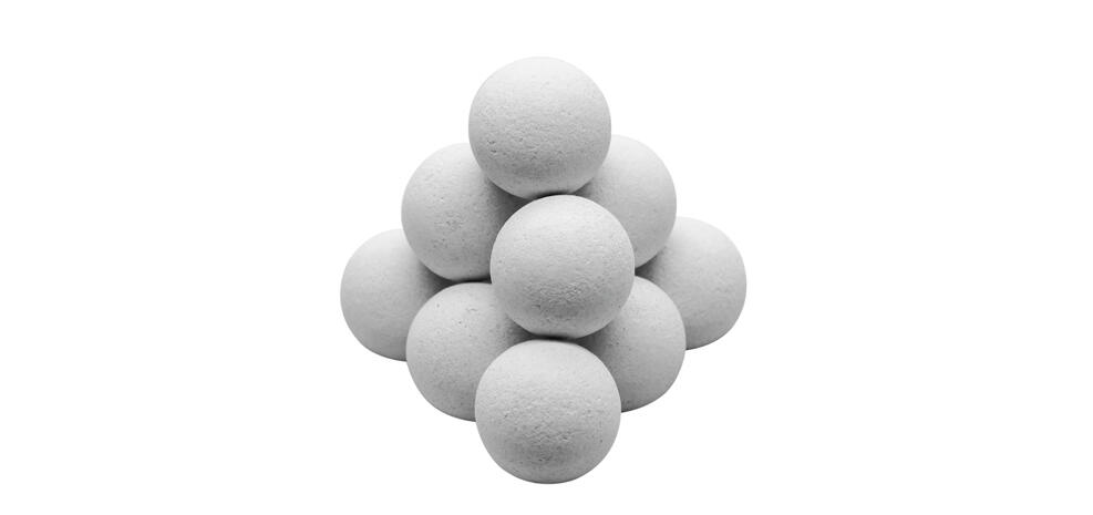 Juego de 11 bolas en corcho blanco Missi 2/7