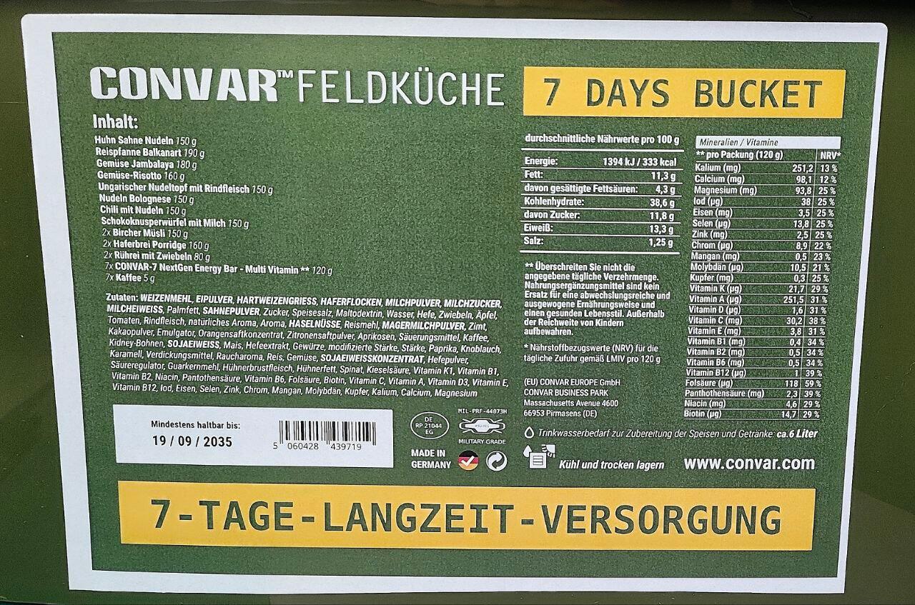 CONVAR™ Feldküche - 7 Days Ration 3/4
