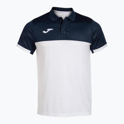 Polo Manga Corta Pádel Hombre Joma Montreal Blanco