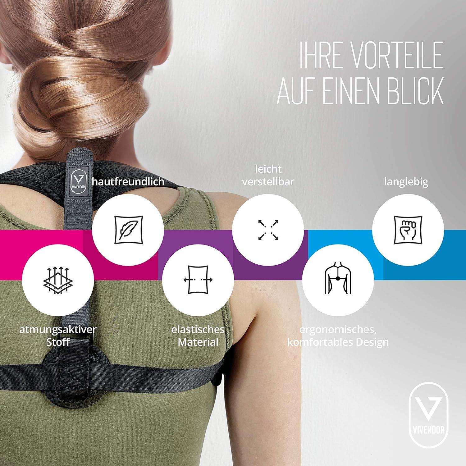 Sport Rücken Geradehalter | Haltungskorrektur Damen Herren, Haltungstrainer 6/7