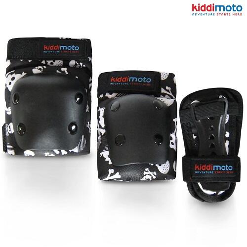 Kiddimoto - Set De Protections - Skulls - Protection - Pour Enfants - Medium - Set De Protection Roller - Blanc|noir - Taille Unique - Decathlon