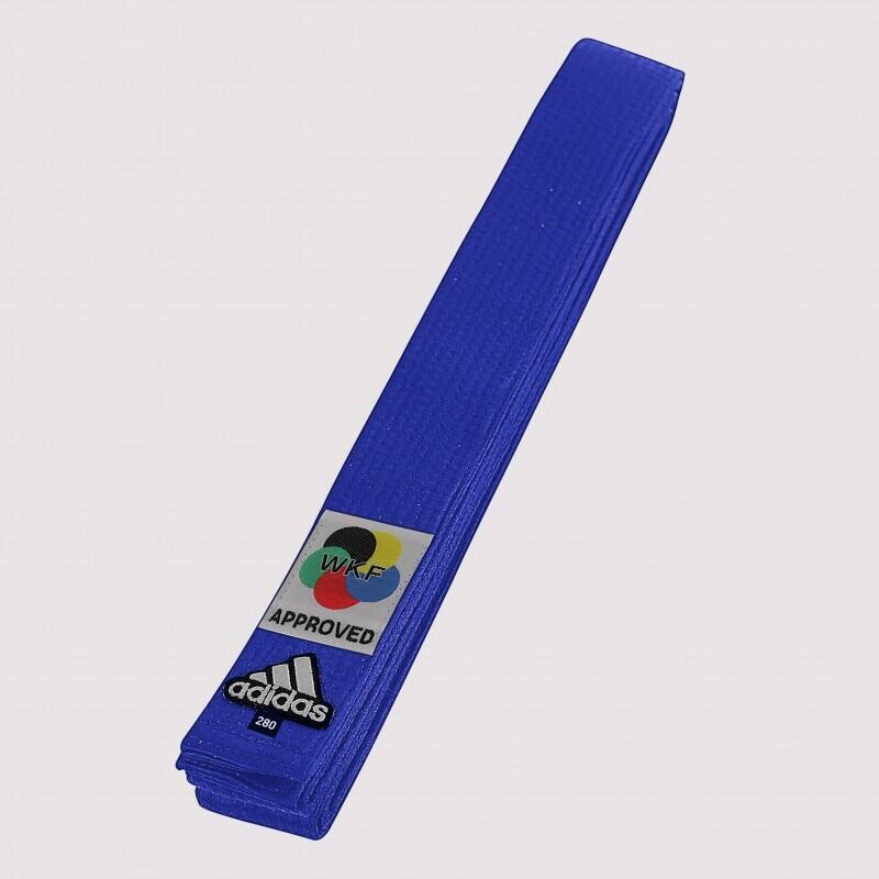 Adidas - Ceinture Avec Logo Wkf Judo Adidas Elite - Ceinture De Kimono - Bleu - 340 Mm - Decathlon