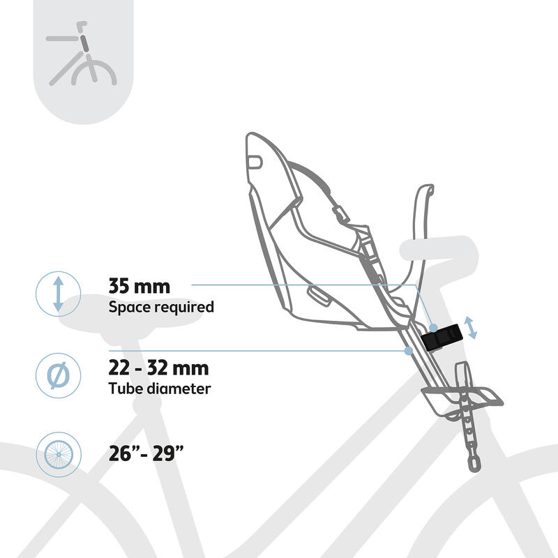 Scaun Frontal pentru Bebeluși pentru Bicicletă  Exclusive Evolve Scorțișoară