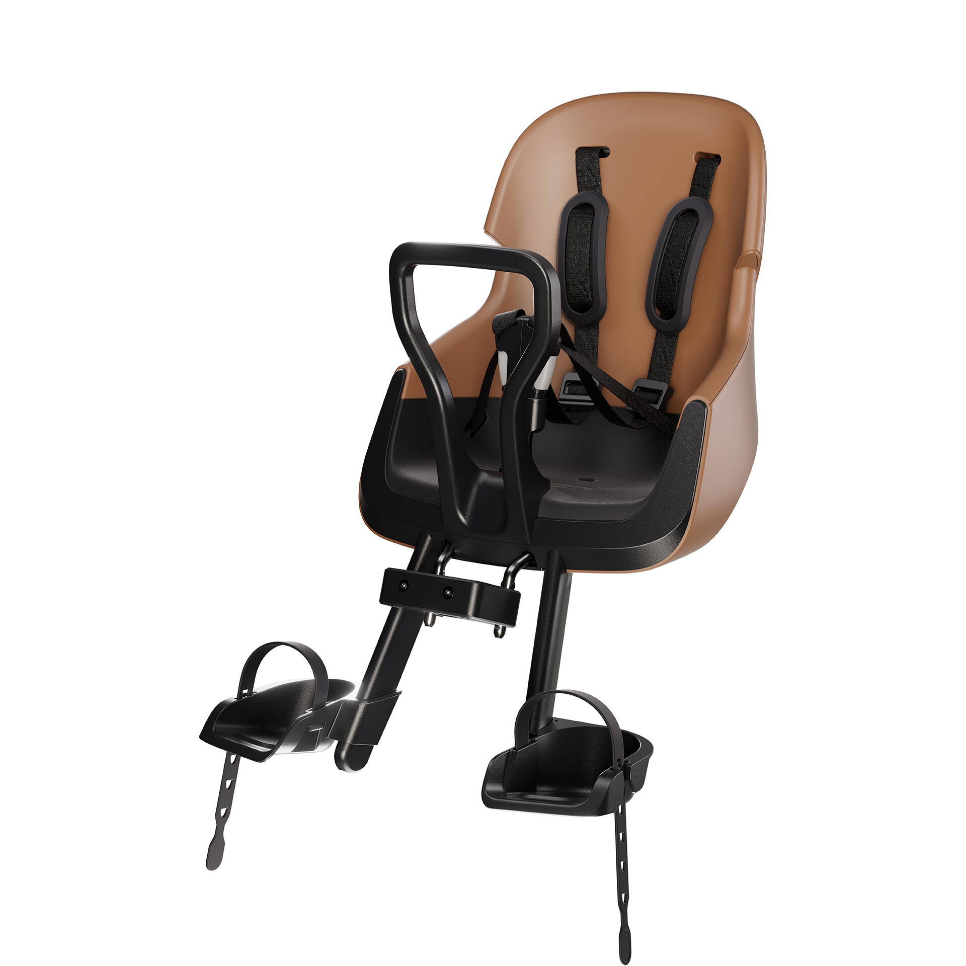 Cadeira bicicleta frontal bebé exclusive evolve canela