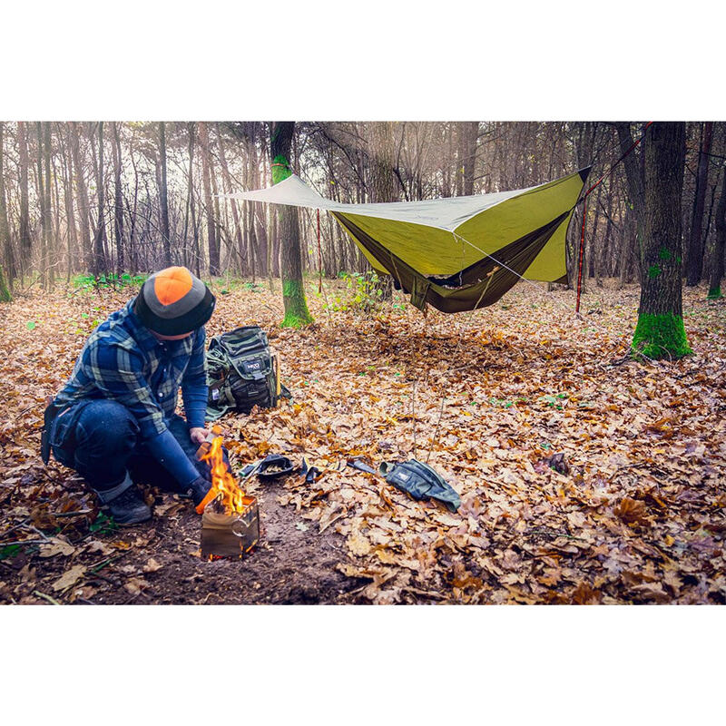 Cuptor pentru camping, cu husa, model Survival, inox, 11.5/12.8x16 cm, NEO