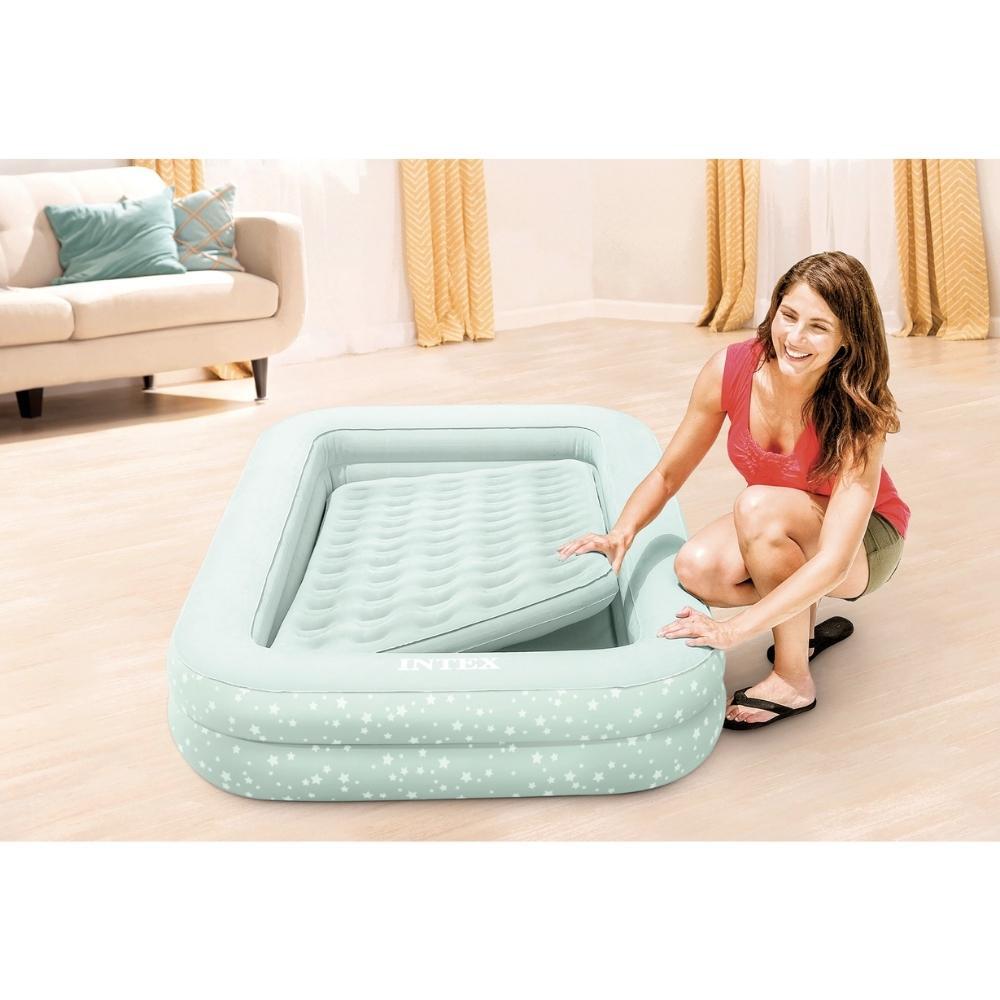 Kinder Kampeer Luchtbed - Lit Gonflable - 168x107x25cm - compris les accessoires 4/7