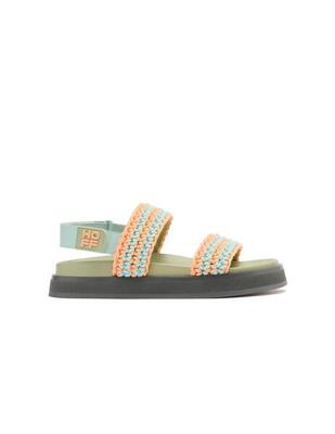Platte sandalen dames hoff galdana bruin