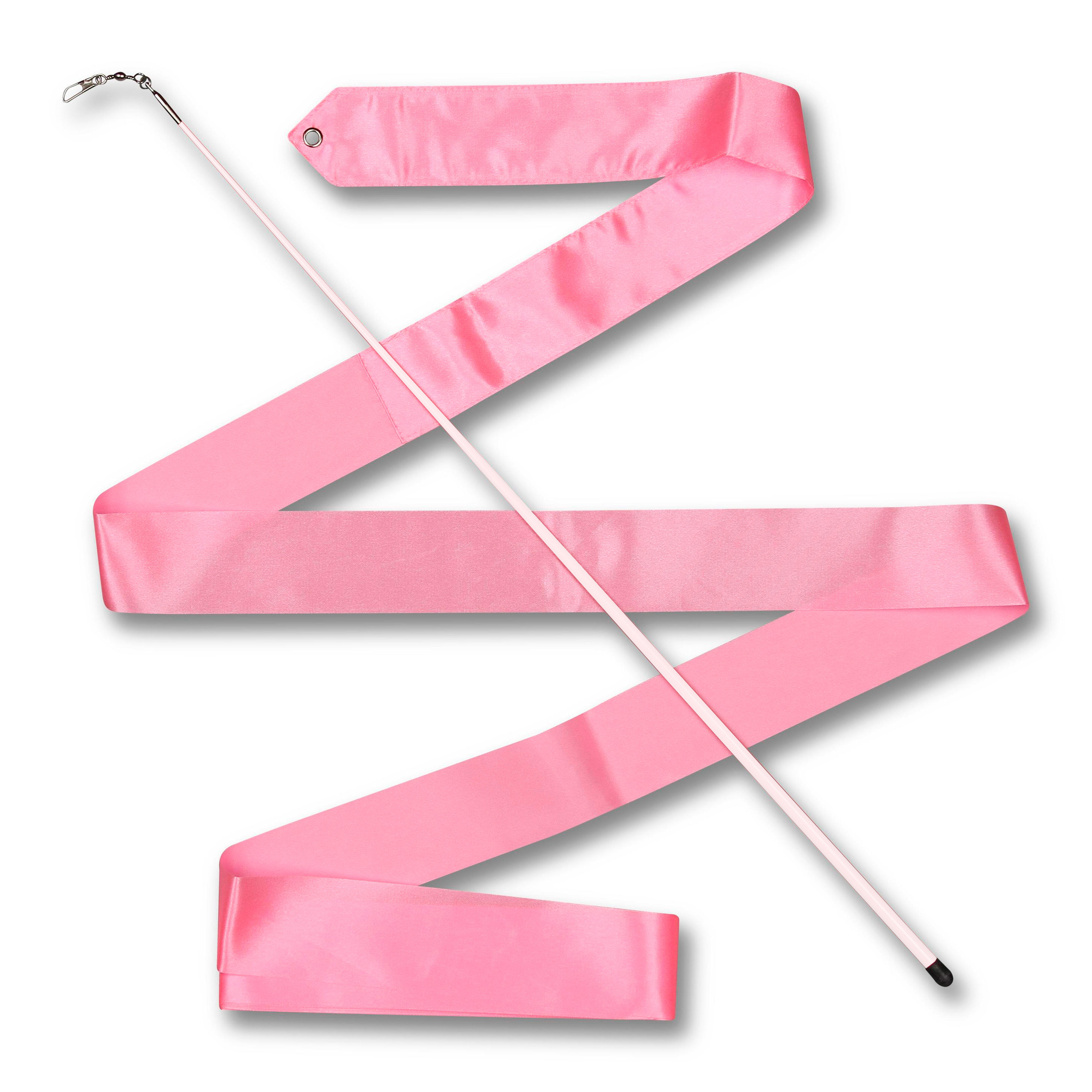 Indigo Sports - Ruban Pour Gymnastique Rythmique Avec Baguette 56 Cm Indigo 4,0 M - Ruban Gymnastique - Rose - Taille Unique - Decathlon