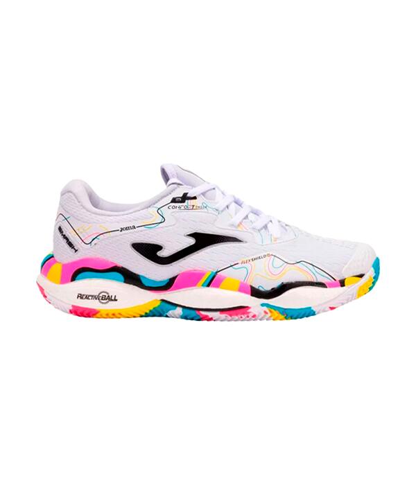 Tênis joma smash 2592 branco multicolorido