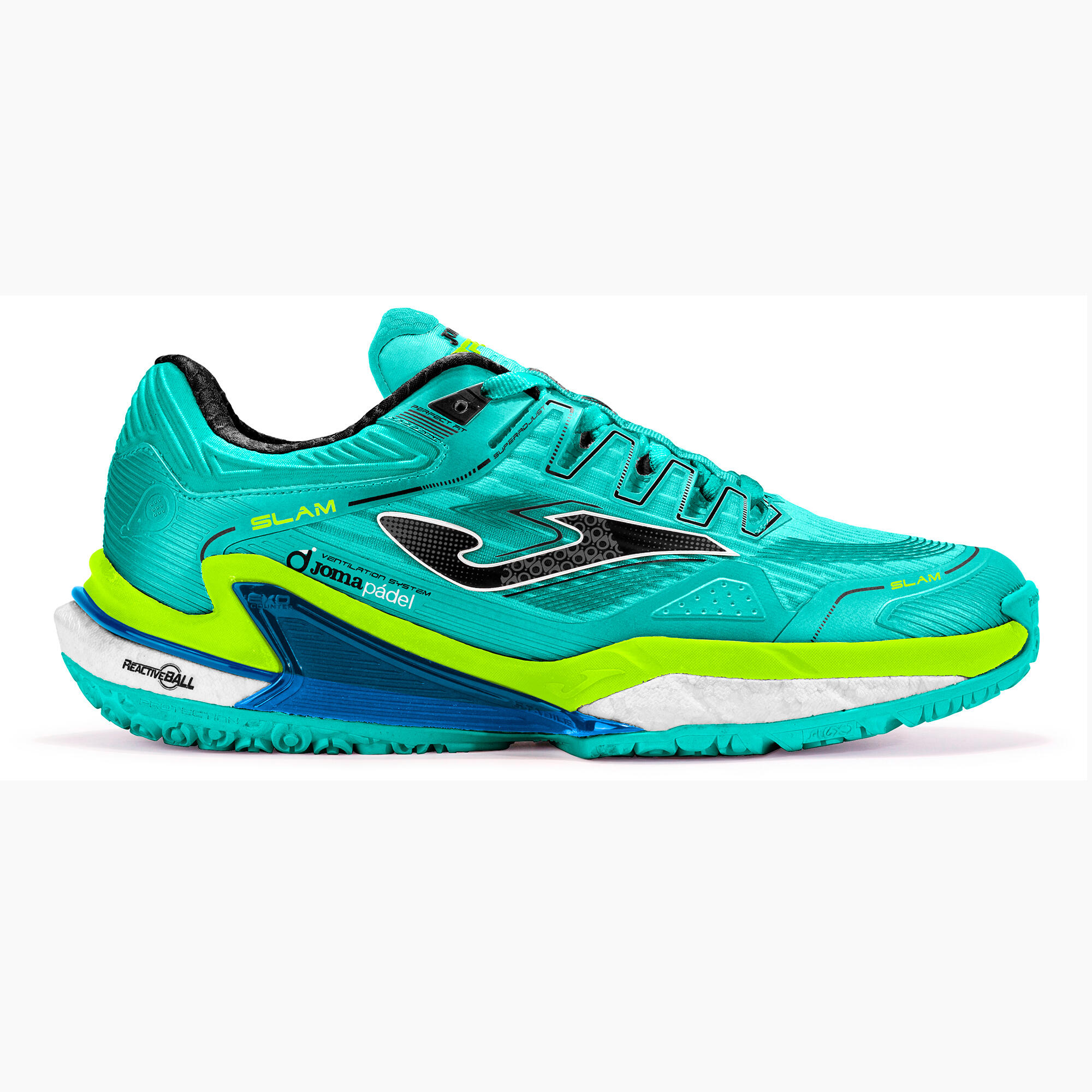Joma - Chaussures Padel Homme Joma Slam Men 24 Turquoise - Chaussures De Sport - Bleu|vert - Decathlon