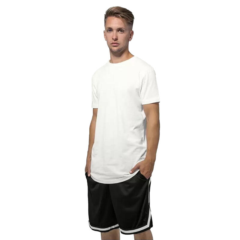 Pantalones Cortos Diseño Dos Tonos para Adultos Unisex Negro, Blanco