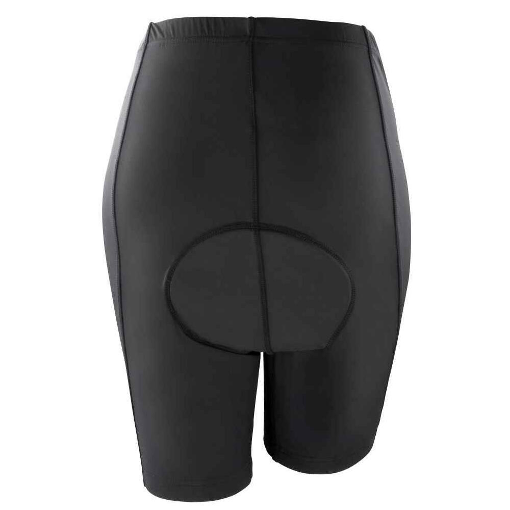 Calções de ciclista acolchoados para mulher/senhora (Preto) 2/3