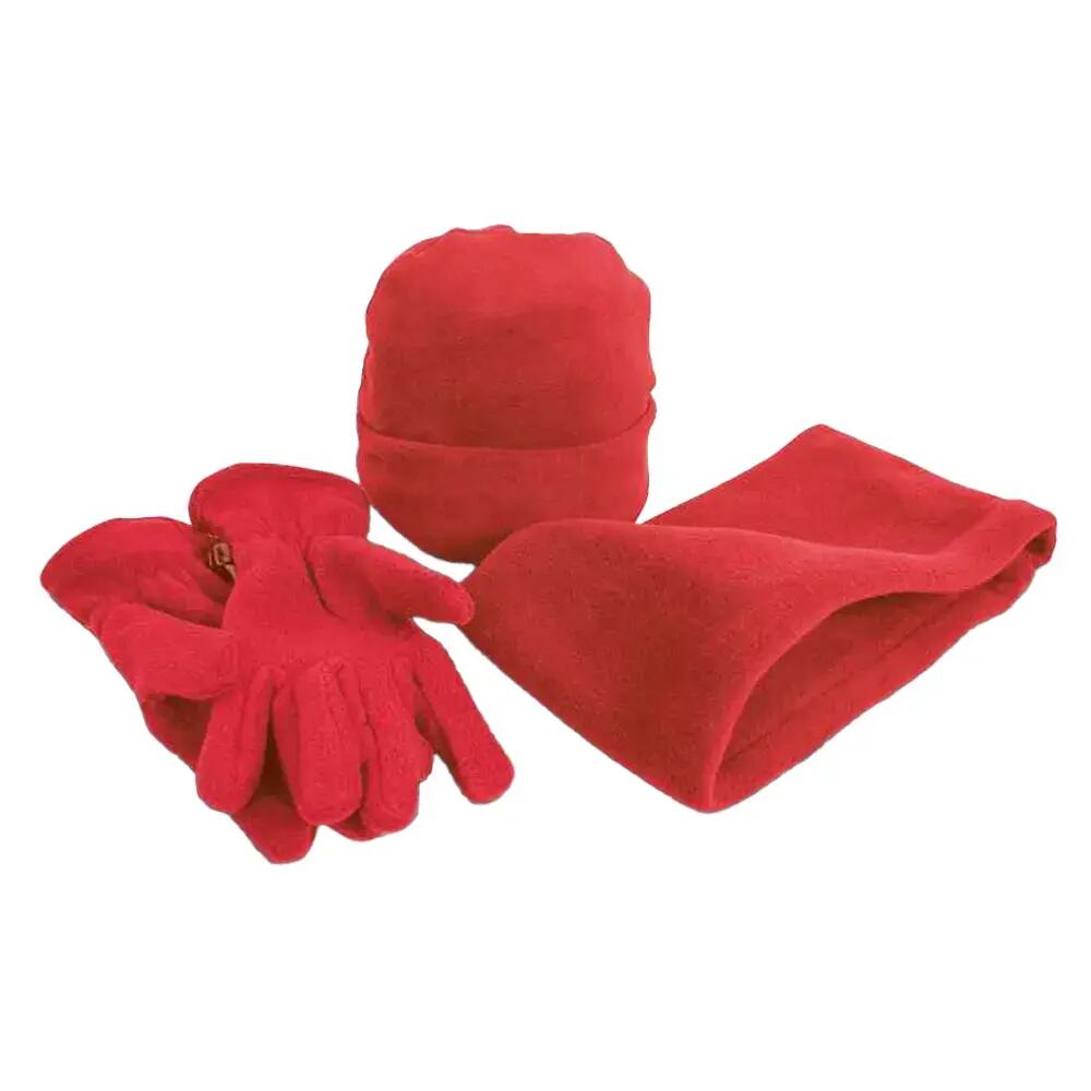 Polartherm Hat Gloves And Scarf Set (Red)