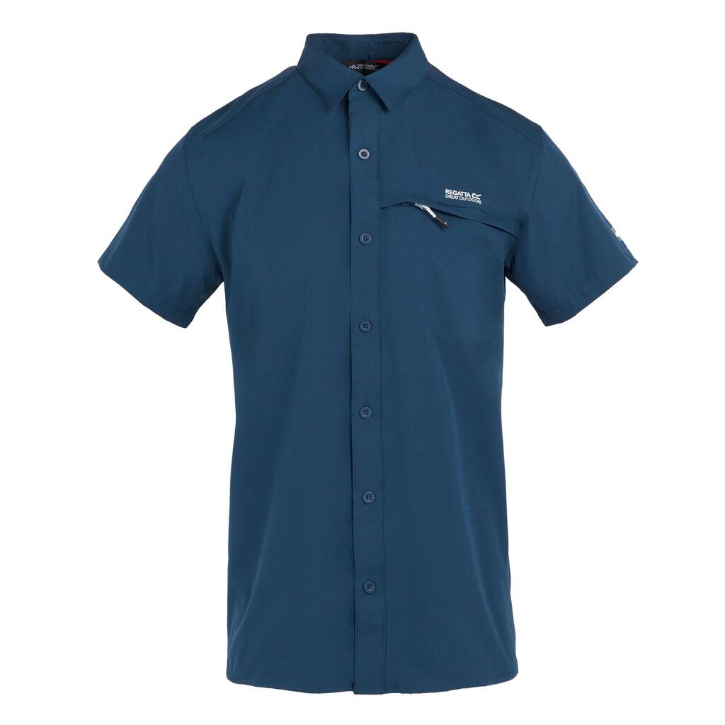 Mens Packaway ShortSleeved Travel Shirt (Moonlight Denim)