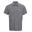 Camisa de manga curta em algodão xadrez microgingham para homem Preto / Branco