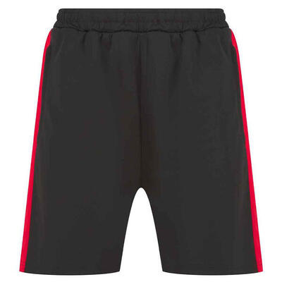Unisex gebreide ritsbroek voor volwassenen (zwart/gunmetaalgrijs)