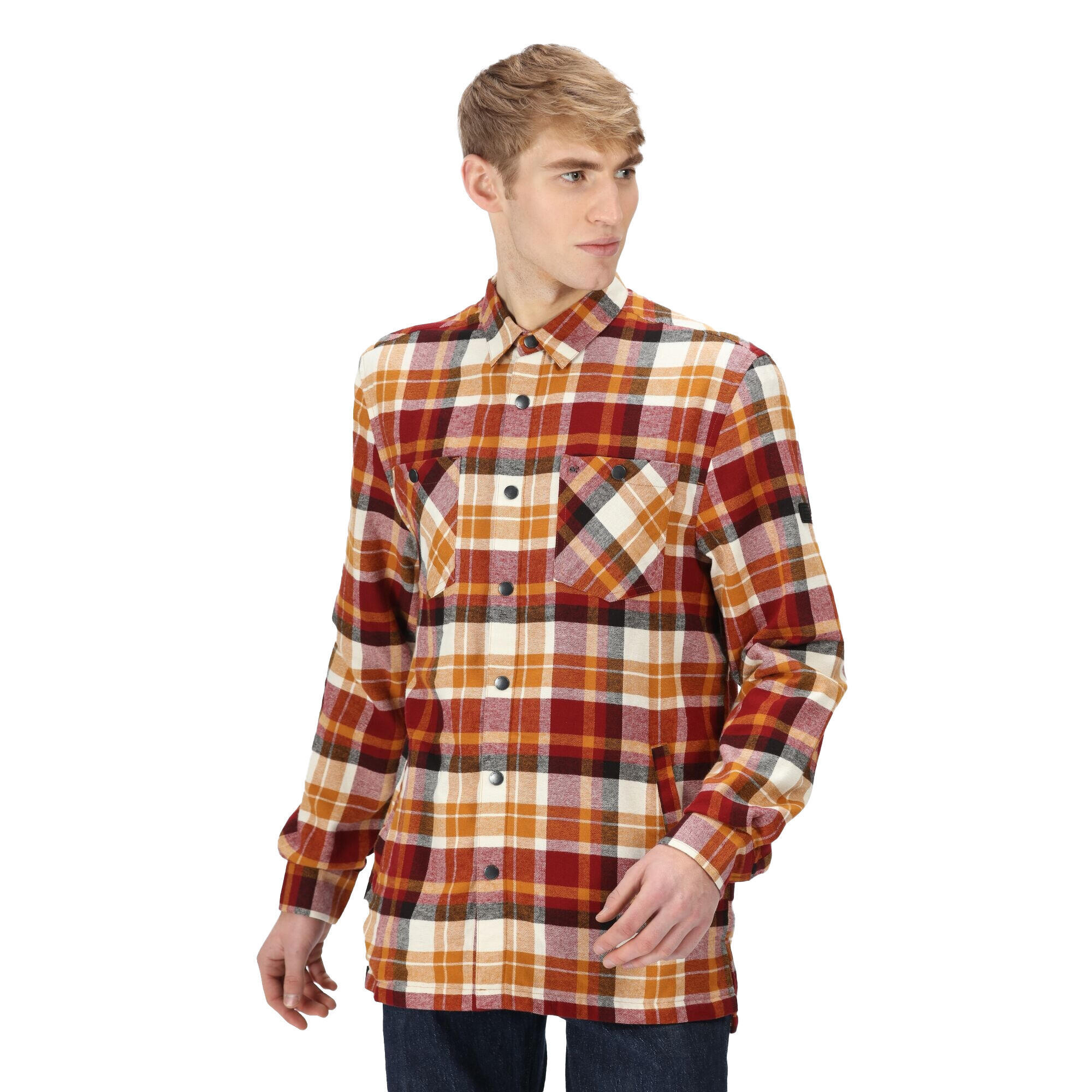 Camicia A Quadri Manica Lunga Uomo Regatta Thamos Spezie Catai 3/4