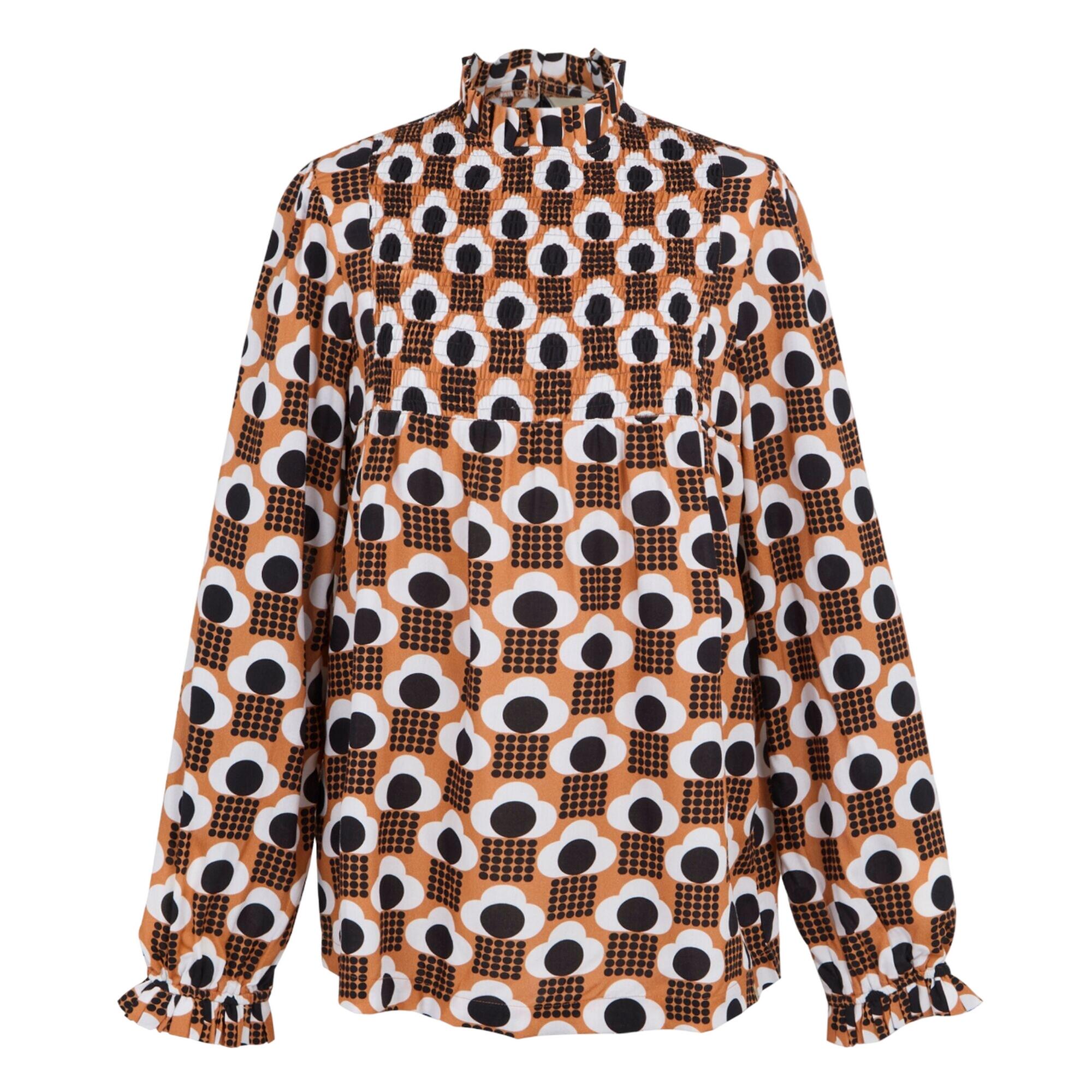 "Orla Kiely" Bluse für Winter Damen Hellbraun 1/4