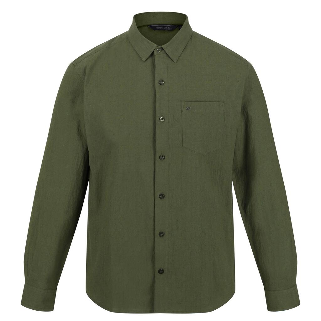 Mens Brycen Linen Shirt (Capulet)