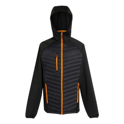 Navigate" Hybridjacke für Herren Schwarz/Orangenpop
