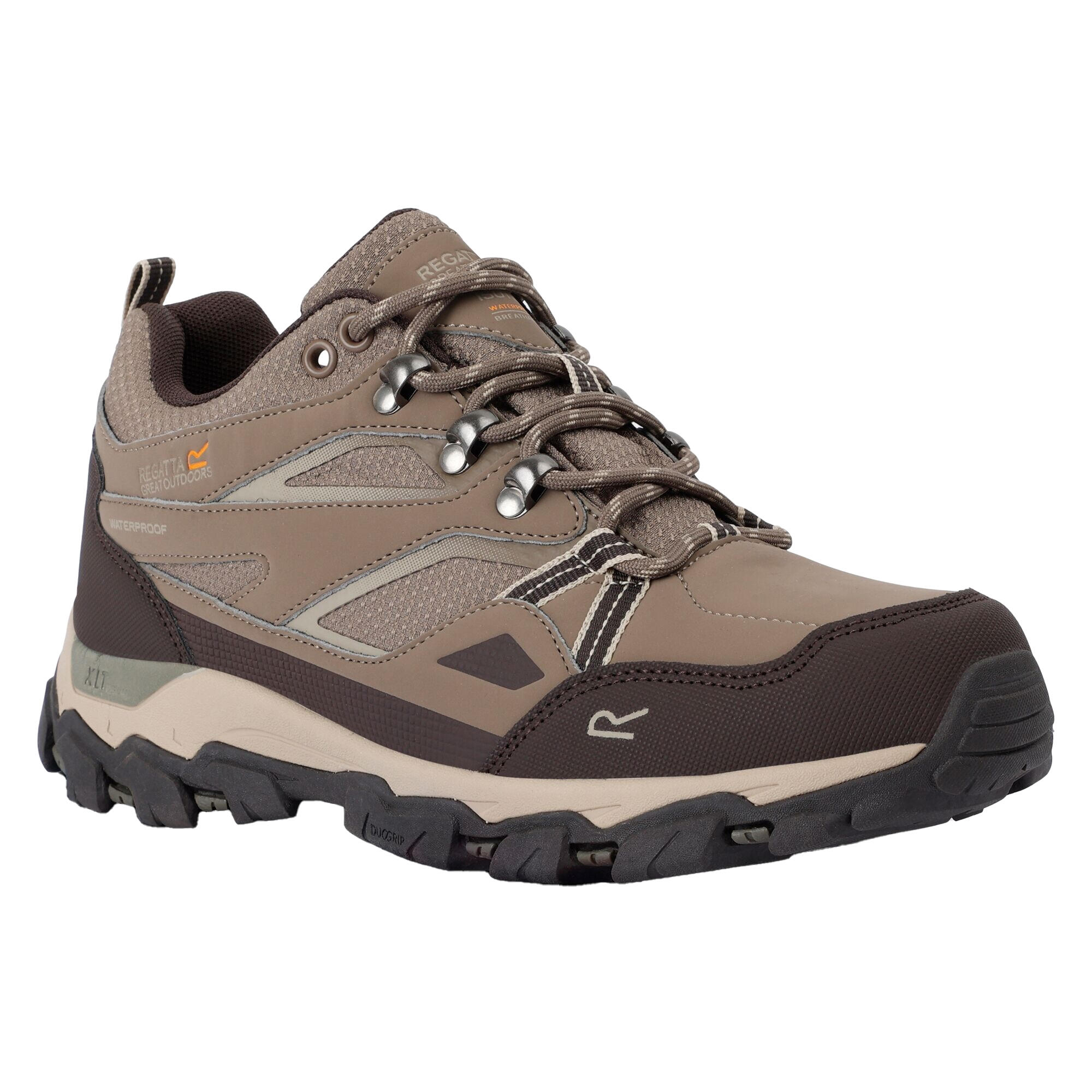 REGATTA Womens/Ladies Holcombe III Low Walking Shoes (Walnut/White Pepper)