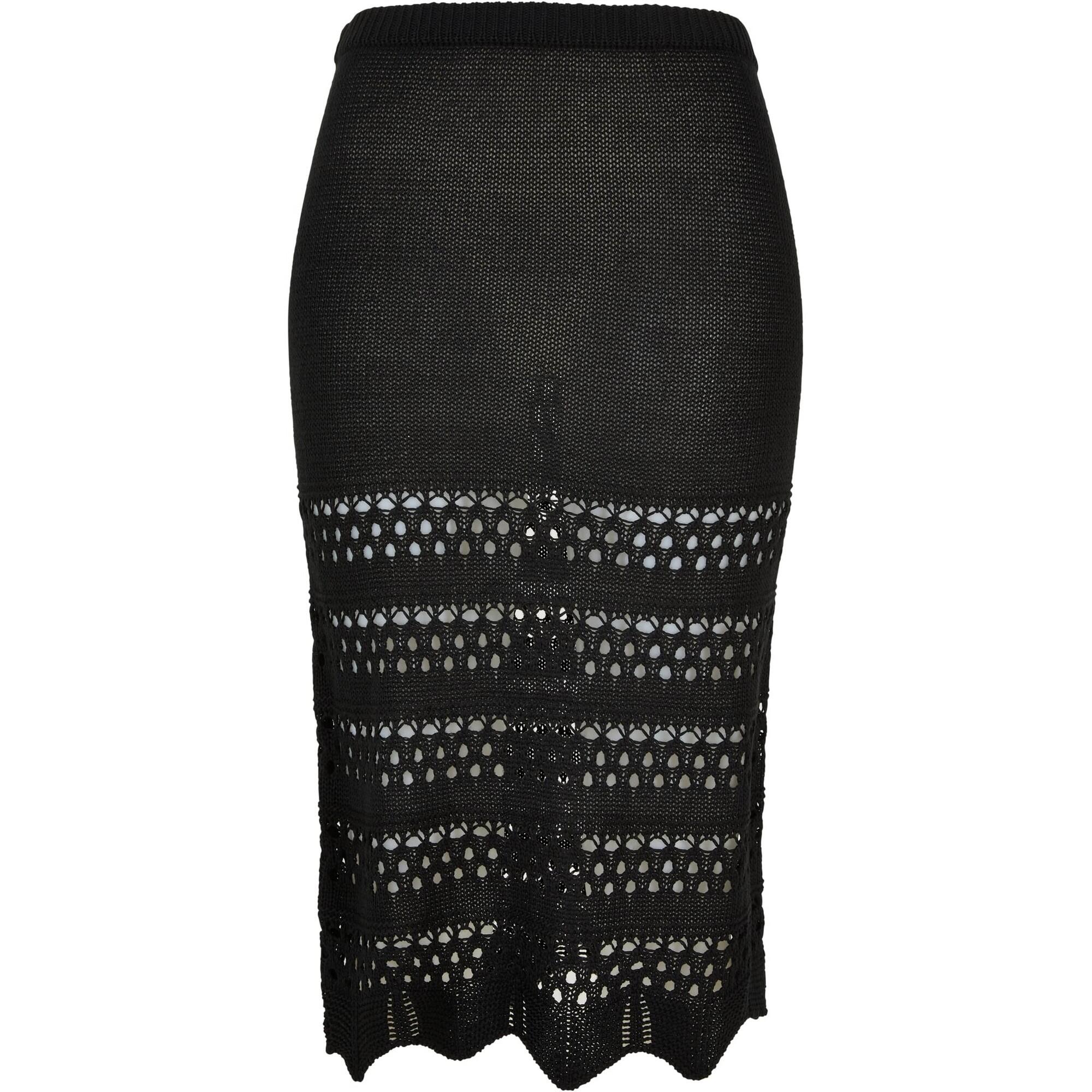 Urban Classics - Jupe Motif/style Crochet Femme (noir) - Jupette - Noir - 48 Xl - Decathlon