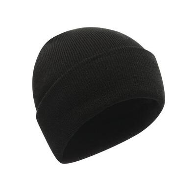 Standout adults/unisex axton cuffed beanie (zwart)