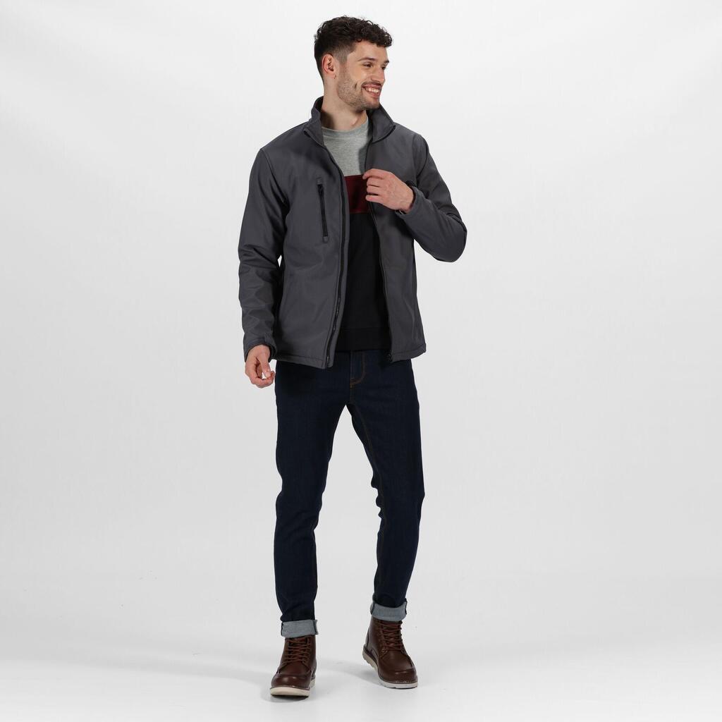 Mens Ablaze 3 Layer Softshell Jacket (Seal Grey)