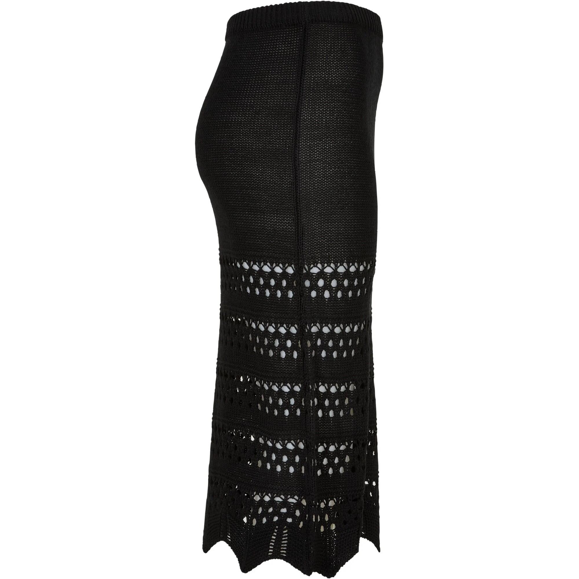 Gonna Uncinetto Donna Urban Classics Nero 4/4