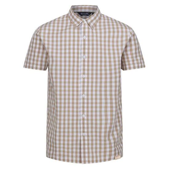 Chemise Motif/style À Carreaux DENMOOR Homme (Avoine / Blanc)
