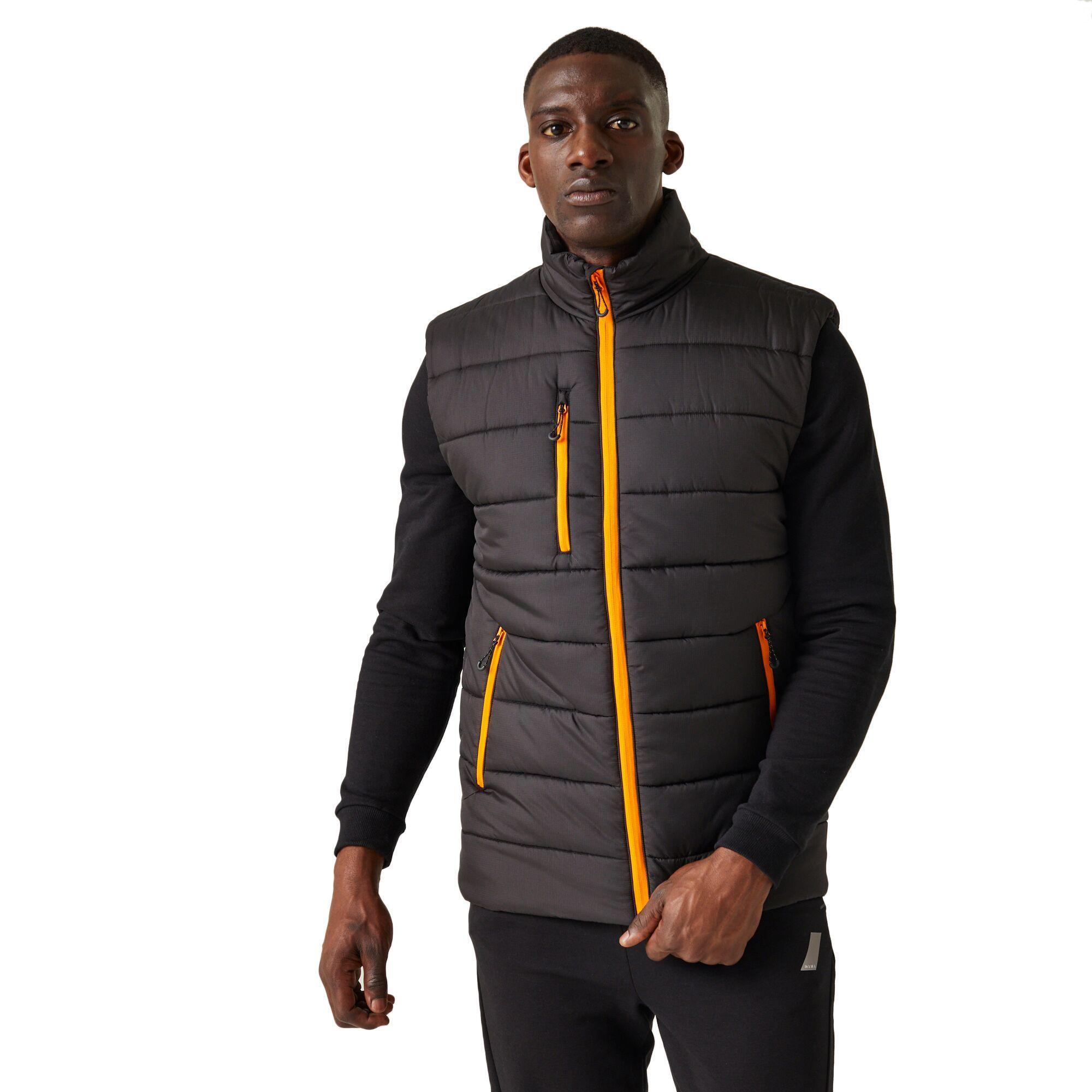 Veste Sans Manches NAVIGATE Homme (Noir / Orange Vif) 3/4