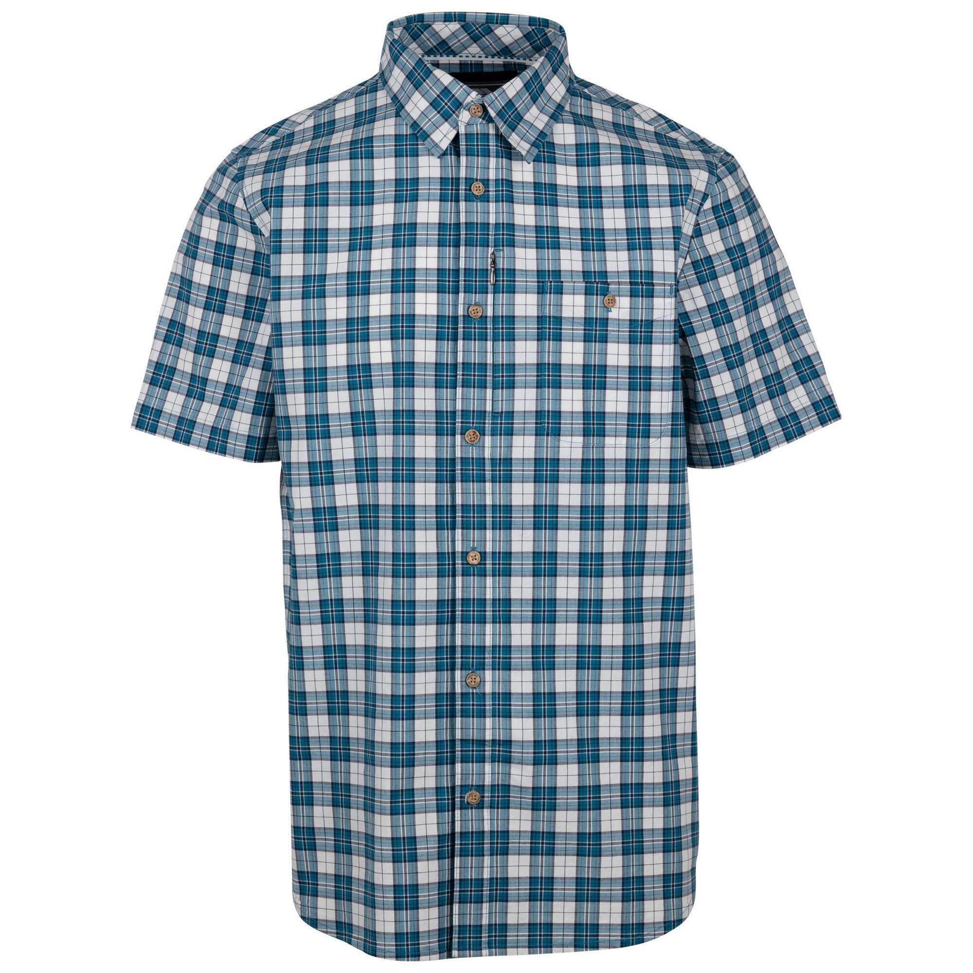 TRESPASS Camicia Uomo Trespass Calcutt Blu Spunta