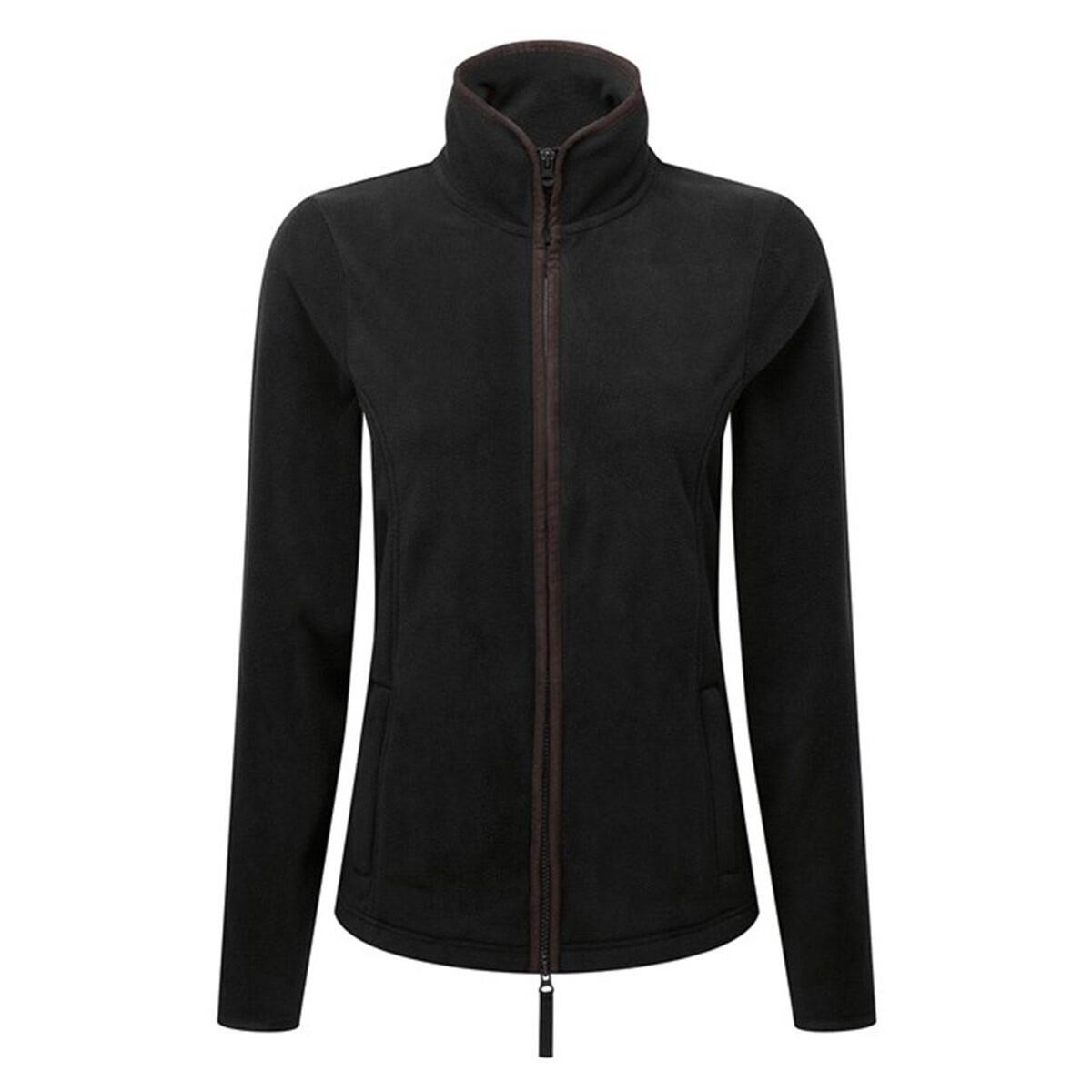 Premier - Veste Polaire Artisan Femme (noir / Marron) - Sweat-shirt - Marron|noir - 40 M - Decathlon