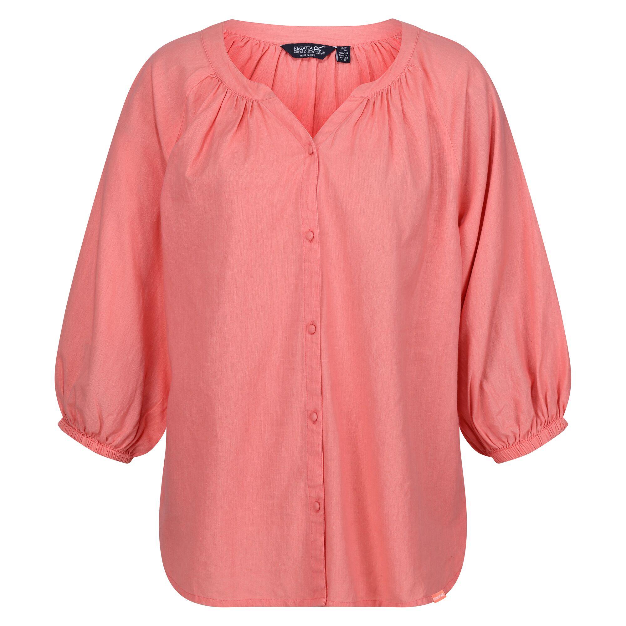 Regatta - Chemisier Natuna Femme (rose Coquillage) - Blouse - Rose - 40 M - Decathlon