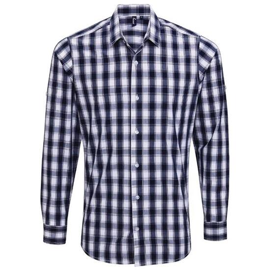 Chemise MULLIGAN Homme (Blanc / Bleu Marine)